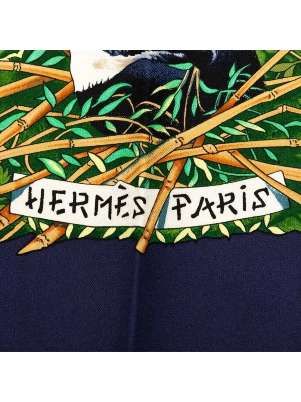 ★SOLD★ Hermes Carre 90 Sichuan Scarf Navy Multicolor Silk - Picture 6 of 7